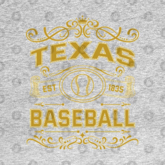 Vintage Texas Baseball by carlesclan